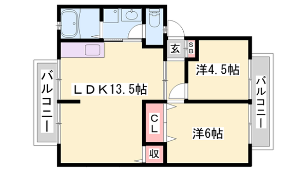 バンブーヒルの物件間取画像